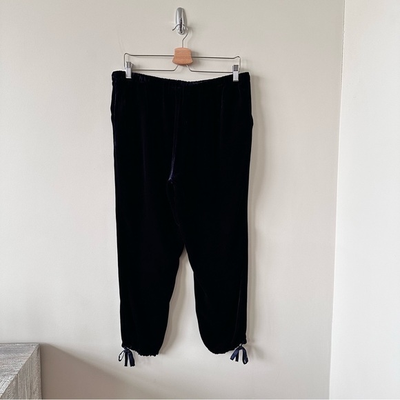 JOIE-DYRE Velvet Drawstring Jogger Pants (Size:Large) - Picture 4 of 11